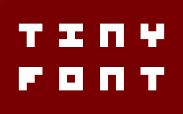 BD Tinyfont specimen from Type Different