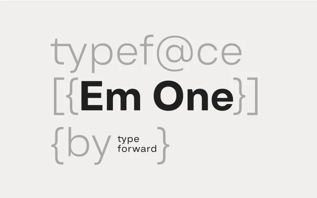 Em One specimen from Type Forward