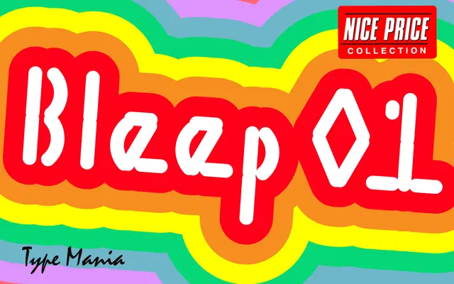 Bleep 01 TM specimen from Type Mania