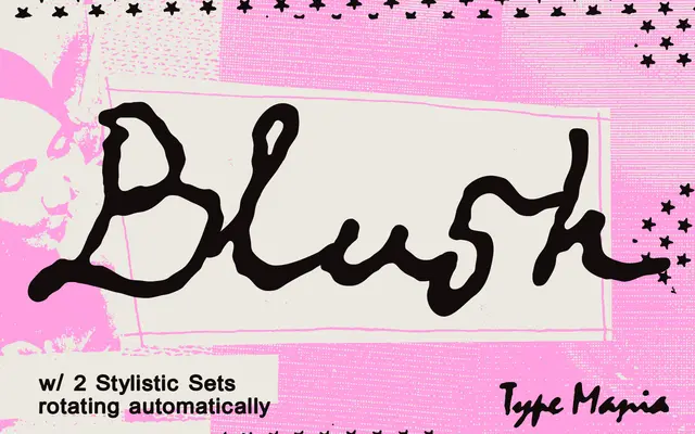 Blush TM specimen from Type Mania