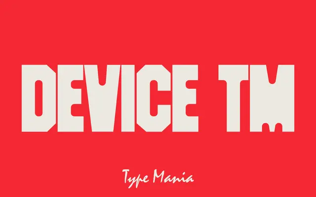 Device TM specimen from Type Mania