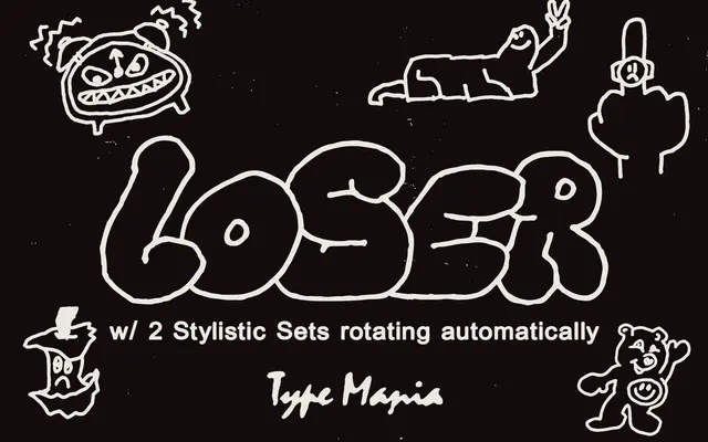 Loser TM specimen from Type Mania