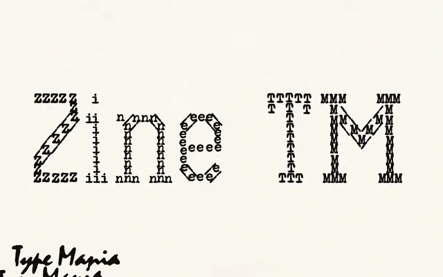 Zine TM specimen from Type Mania