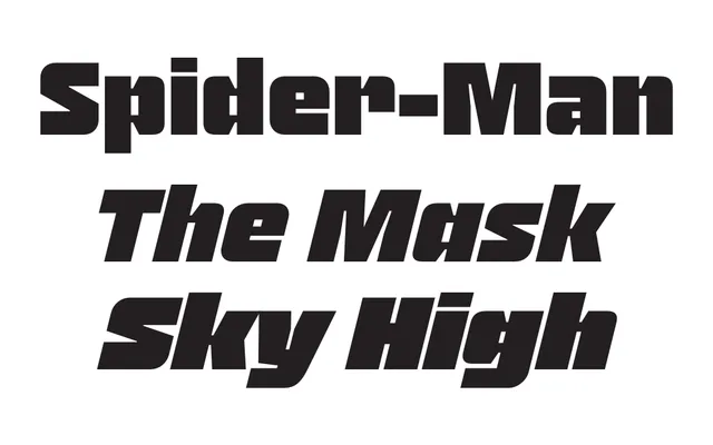 Blak specimen from Type-ø-tones