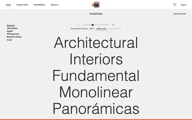 DesignOrDie specimen from Type-ø-tones