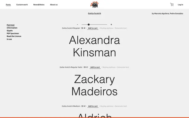 Gotta Scotch specimen from Type-ø-tones