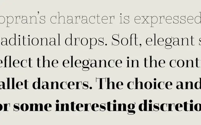 Sopran specimen from Type Salon