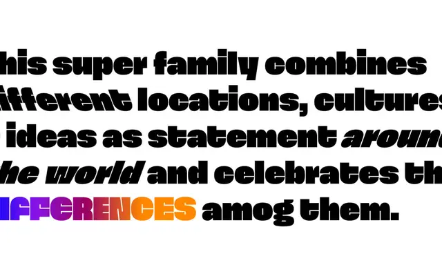 Spektra specimen from Type Salon