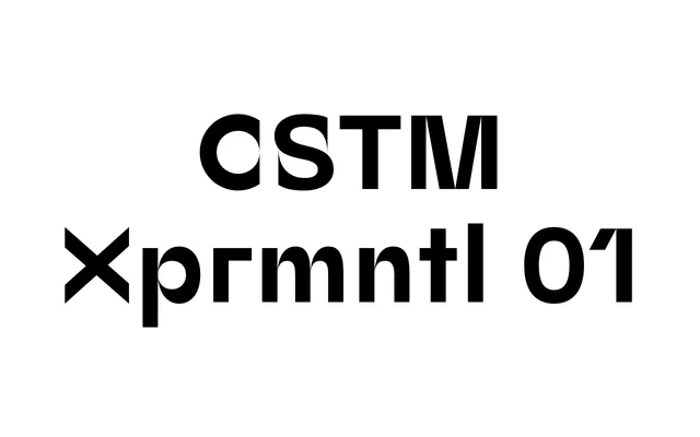CSTM Xprmntl 01 specimen from type.today