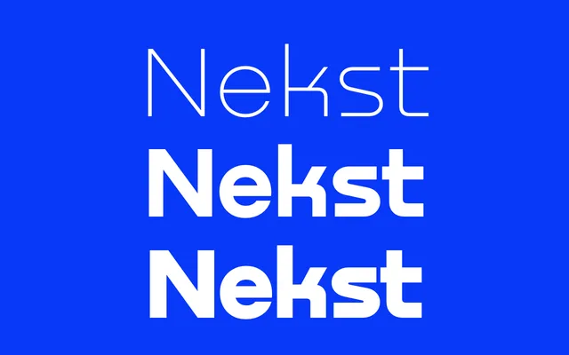 Nekst specimen from type.today