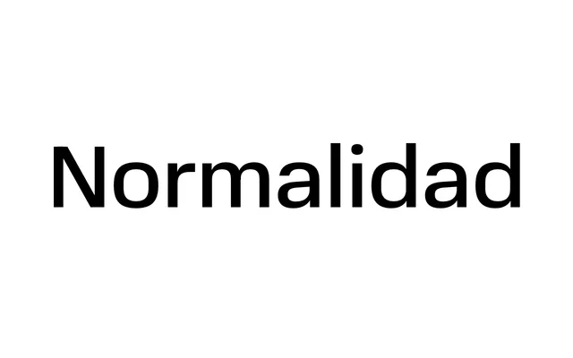 Normalidad specimen from type.today