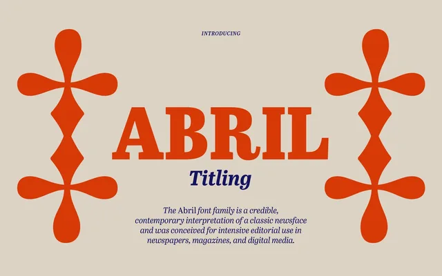 Abril Titling specimen from TypeTogether