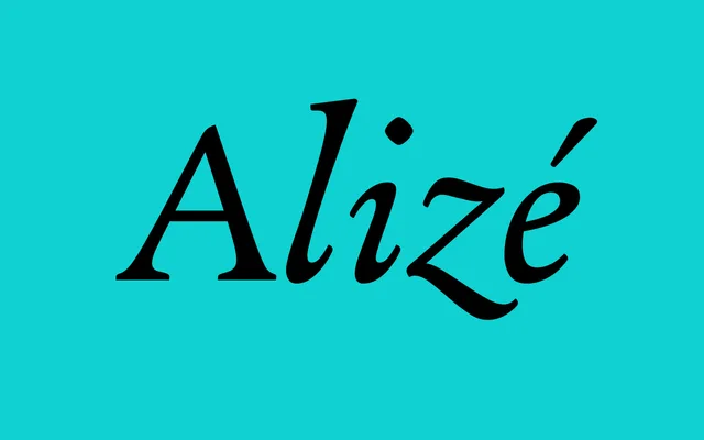Alizé specimen from TypeTogether