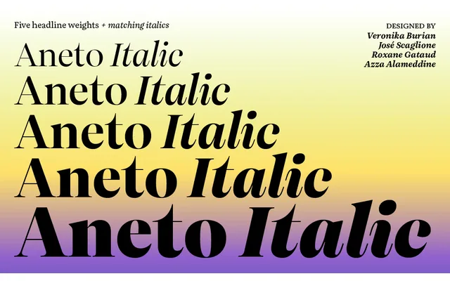 Aneto specimen from TypeTogether