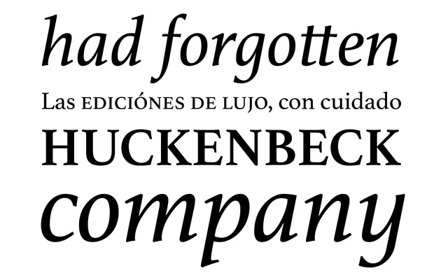 Athelas specimen from TypeTogether
