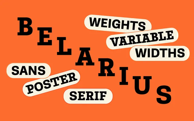 Belarius specimen from TypeTogether
