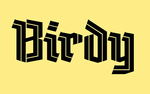Birdy specimen from TypeTogether