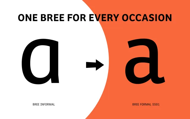 Bree specimen from TypeTogether