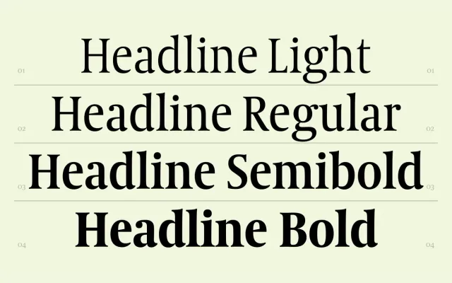 Coranto 2 specimen from TypeTogether