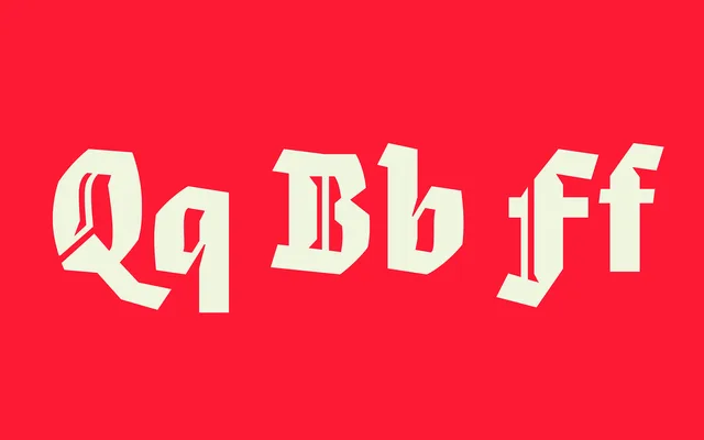 Eskapade Fraktur specimen from TypeTogether