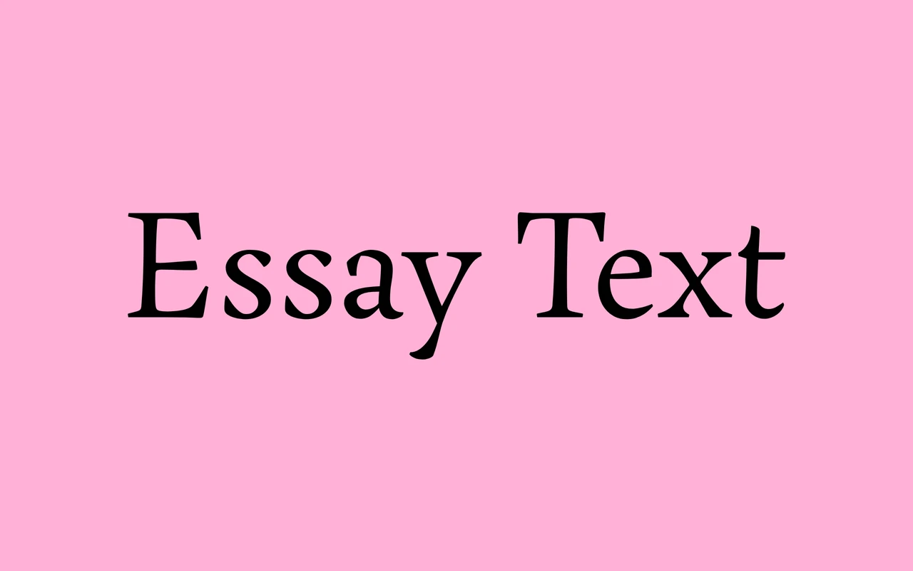 Essay Text specimen from TypeTogether