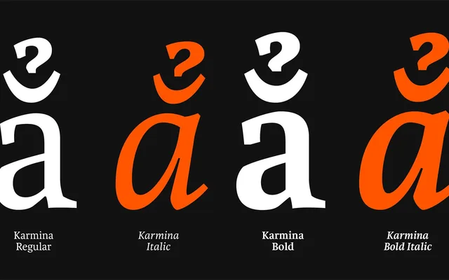 Karmina specimen from TypeTogether