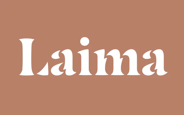 Laima specimen from TypeTogether