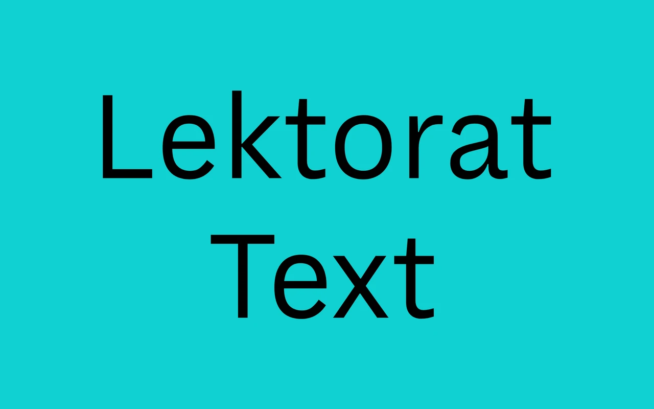 Lektorat Text specimen from TypeTogether