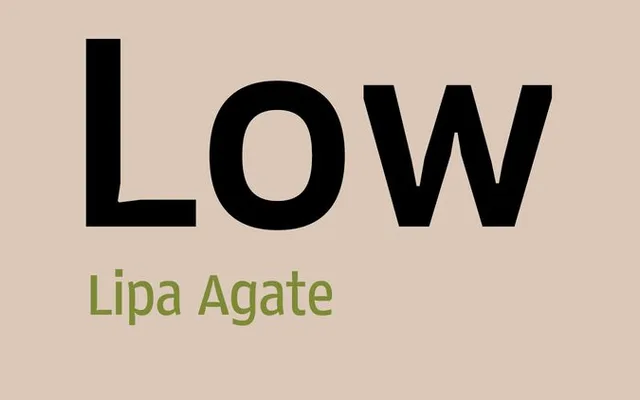 Lipa Agate Low specimen from TypeTogether