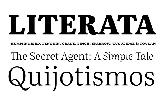 Literata specimen from TypeTogether
