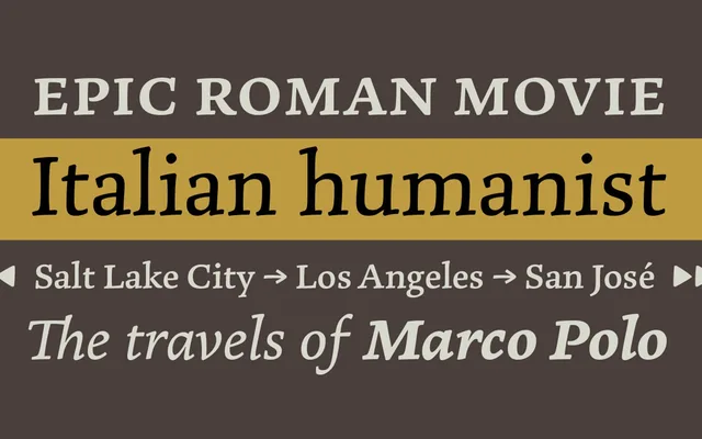 Marco specimen from TypeTogether