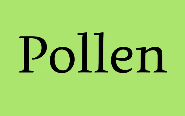 Pollen specimen from TypeTogether