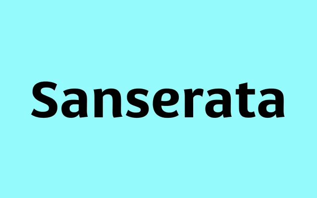 Sanserata specimen from TypeTogether