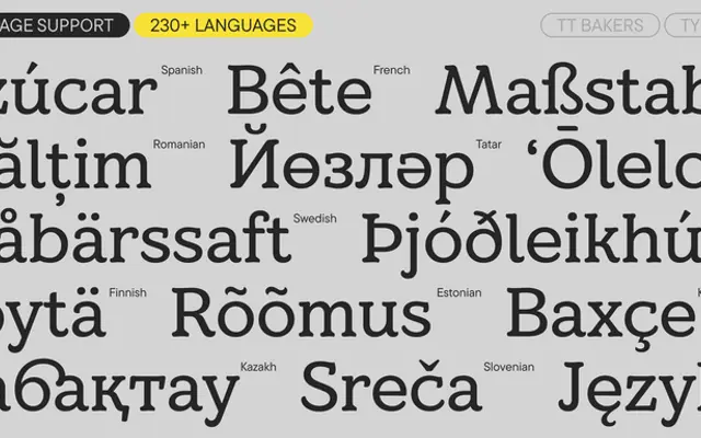 TT Bakers specimen from TypeType