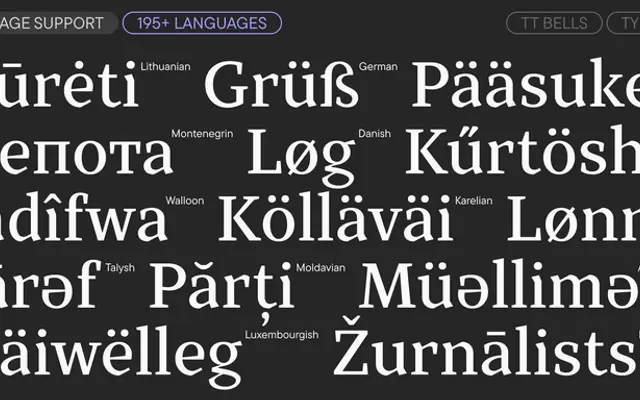 TT Bells specimen from TypeType