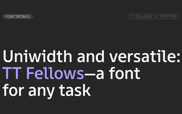 TT Fellows specimen from TypeType