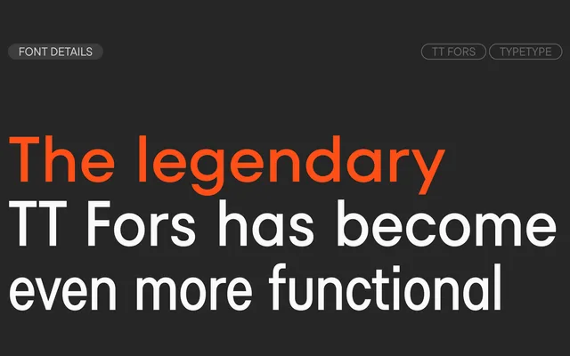 TT Fors specimen from TypeType