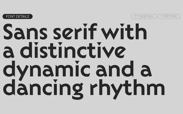 TT Gertika specimen from TypeType