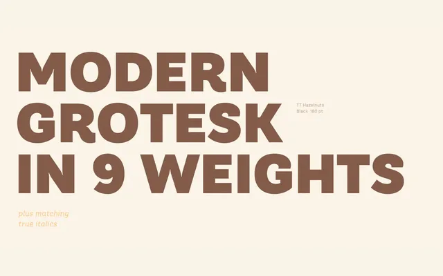 TT Hazelnuts specimen from TypeType