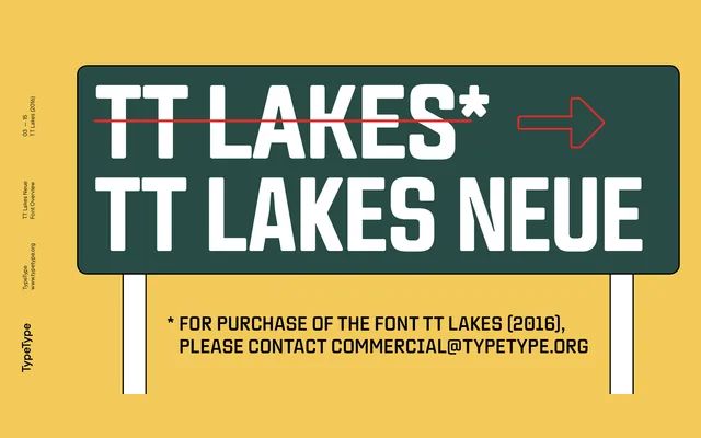 TT Lakes Neue specimen from TypeType