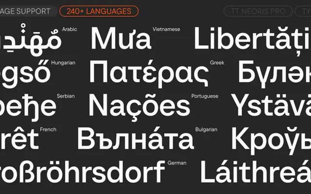TT Neoris Pro specimen from TypeType