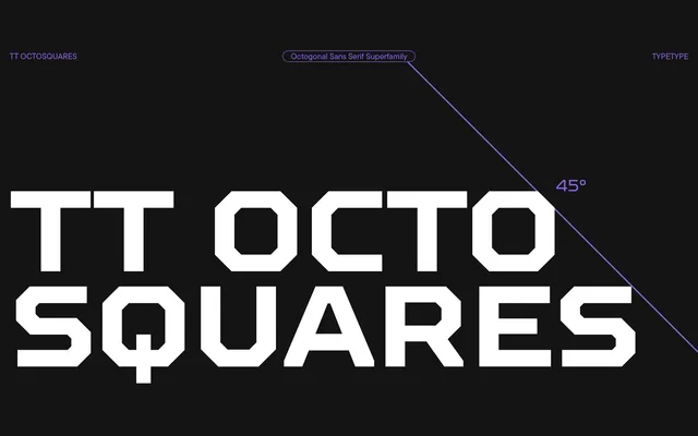 TT Octosquares specimen from TypeType