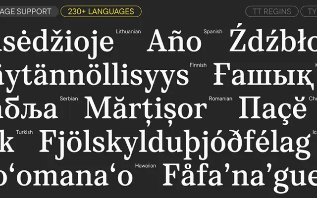 TT Regins specimen from TypeType