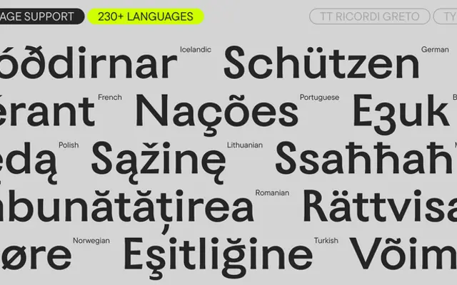 TT Ricordi Greto specimen from TypeType