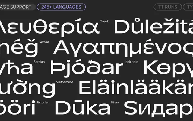 TT Runs specimen from TypeType