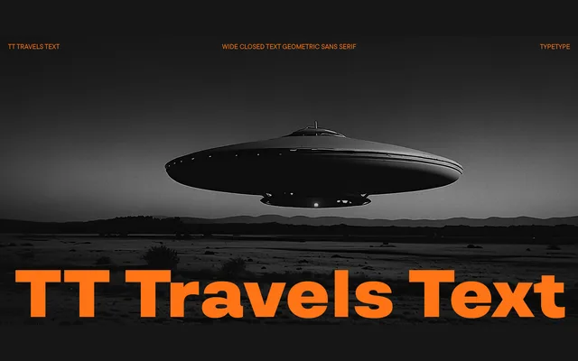 TT Travels Text specimen from TypeType