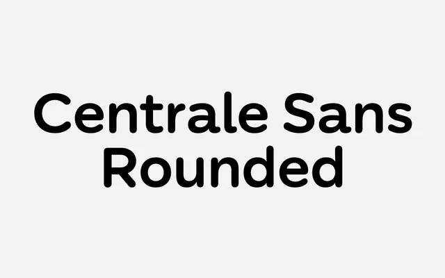 Centrale Sans Rounded specimen from Typedepot