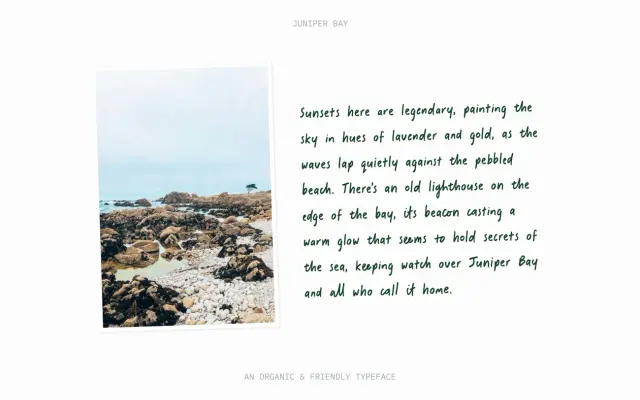 Juniper Bay specimen from Typeheist