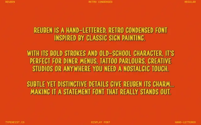 Reuben specimen from Typeheist