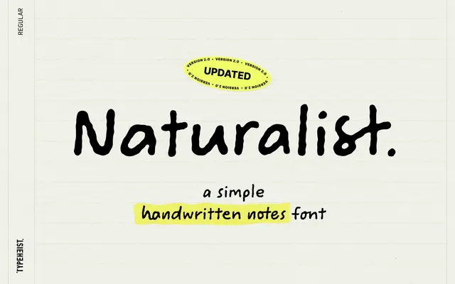 Trail Notes specimen from Typeheist